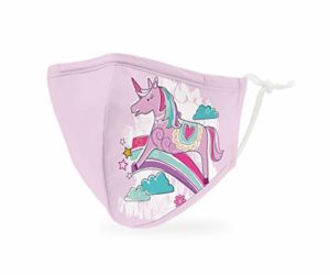 Masque en tissu lavable Tissu de protection réutilisable et réglable Couvercle avec poche pour filtre à poussière - licorne magique